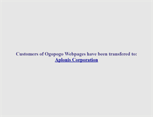 Tablet Screenshot of ogopogo.com